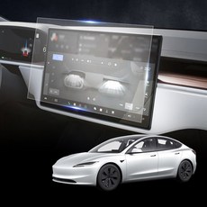 엑스핏 고스트쉴드 계기판 네비게이션 강화유리 보호필름 세트, 테슬라 모델3, 1세트