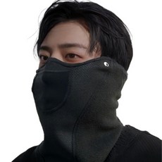 YueseoMu 魔鬼氈防寒臉部運動口罩, 黑色