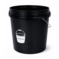 월드크린 세차버킷, 18L, 블랙