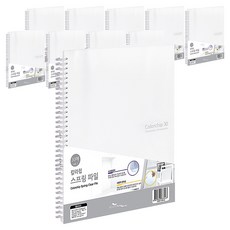 ECO Chungwoon 彩色夾彈簧文件夾 30頁 A4, 透明, 10個