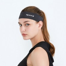 Hensen Rich Slim 透氣運動髮帶, 黑色, 3個