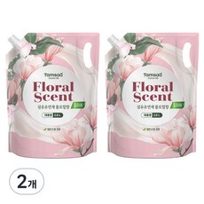 Tamsaa 深層香氛衣物柔軟精 大容量補充包 花香, 2.6L, 2包