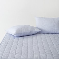 La Pomme Breeze人造絲泡泡紗夏季鬆緊帶床墊, 海洋紫