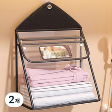 Ants 防水手機支架兼個人物品收納掛架, 黑色, 2個