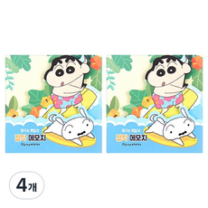 플라잉웨일즈 짱구는 못말려 점착 메모지 90 x 90 mm, 서핑 짱구, 40매, 4개