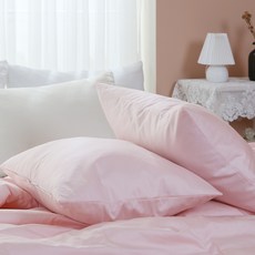 G-bedding 純棉 Bio Lohas 枕頭套 2入 + 枕芯 2入, 寶寶粉