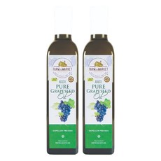 Farm to Market 未精製壓榨葡萄籽油葡萄籽油 500ml, 2瓶