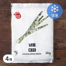 마당발 중국산 슬라이스 대파 (냉동), 1kg, 4개