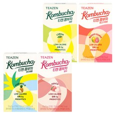 티젠 콤부차 샤인머스캣 5g x 10p + 망고구아바 5g x 10p + 파인애플 5g x 10p + 피치 5g x 10p + 레몬 5g x 10p, 1세트