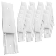 PICKYPICKS 延長線遙控器整理黏貼式支架 10組+貼紙 20張, 白色, 2組