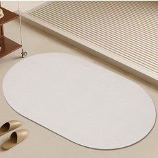 하비티 규조토 미끄럼방지 푹신 발매트, 베이지