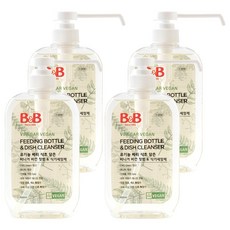 B&B 純素嬰兒奶瓶和洗碗機容器類型, 600ml, 4瓶