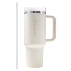 코멧 투고 텀블러 1.18L + 빨대 세트, 크림 화이트, 1세트