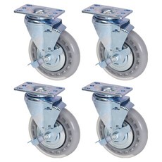 World Clean 靜音灰色腳輪 煞車款, 4個
