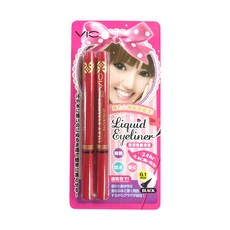 ViC 魅惑眼線液筆 Set 2入 防水 0.1mm, NO.5黑色, 1組