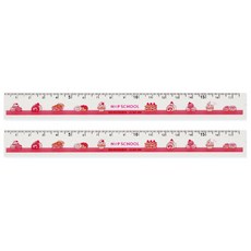 sun-star np school直尺 17.5cm, 甜點, 2支