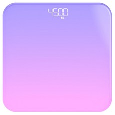 Bluestar 可測量室內溫度 LED 粉彩精密體重計, 單一商品, 紫色