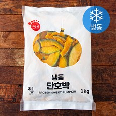 마당발 단호박 슬라이스 (냉동), 1kg, 1개