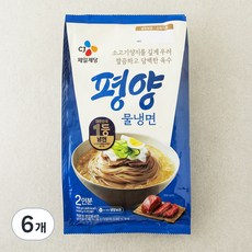 CJ제일제당 평양 물냉면 2인분, 900g, 6개