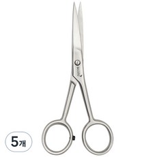 벨로티 맨즈 그루밍 수염정리가위, 5개, 무광실버