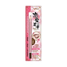 ViC 戀愛捲紙眉筆 可削製筆芯 台灣製造, NO.118深棕色, 1支