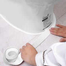 다다 초강력 PVC 아크릴 욕실 주방 변기 방수테이프 화이트, 2개