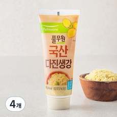 풀무원 다진생강 튜브, 80g, 4개