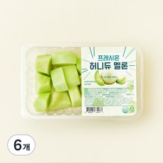 프레시몬 컷팅 허니듀 멜론, 6개, 500g