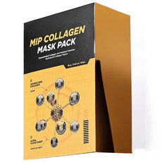MIP 膠原蛋白保濕面膜 18克, 20片, 1組