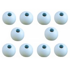 마다꾸미 우드비즈 DIY공예 나무구슬 12mm 10p, 하늘색(구슬), 1개