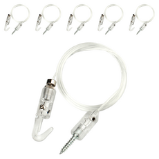 五金百貨 天花板窄縫 星星強力鎖定畫框掛勾 中, 單一顏色, 6個