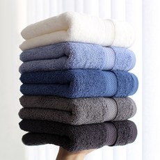 飯店專用精梳棉毛巾5件組 191g, 混色, 1組