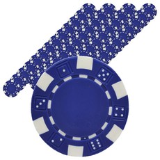 다싸닷컴 국제규격 컬러 포커칩, 블루, 50개