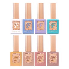來自 Nail Water Glyme Gel Nail Set 8 件裝, 混合顏色, 1組, 10g