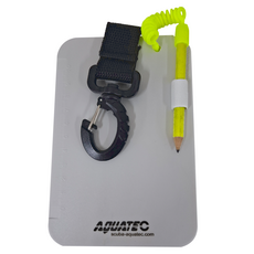 AQUATEC 水中記事版 WS-450 15.2*10.1cm 含不鏽鋼夾具與鉛筆 1個, 15.2 x 10.1cm