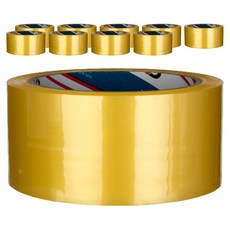 BUKWANG KOREA CHEMICALS 中型包裝 封箱膠帶 80m 62mic, 透明, 10個