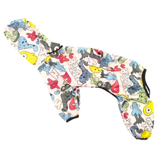 狗狗連帽四腳雨衣, S, 怪獸, 1件, 怪獸 多色