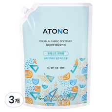 ATONO2 頂級衣物柔軟精 森林清新香 補充包, 3個, 1L