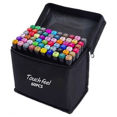 動漫繪圖專用 雙頭酒精油性麥克筆組 60色 1組