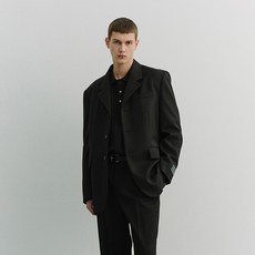 Dunst 三釦羊毛西裝外套 UDJA6A103BK