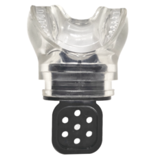 AQUATEC 熱朔性無毒矽膠咬嘴 MP-970 潛水適用, 78.4 x 54mm, 透明 Clear