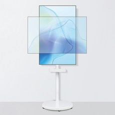 홈플래닛 삼탠바이미 슬림디자인 이동식 TV 모니터 거치대 화이트, 1개, KM-B2