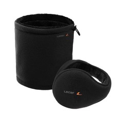 르까프 넥워머 + 귀도리 세트 LE3FN111U, 블랙(LE3FN111UBK), 1세트