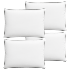 TAMSAA 羽絨枕頭, 灰邊+白色, 4個