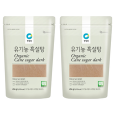 청정원 유기농 흑설탕, 454g, 2개