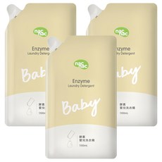 nac nac 酵素嬰兒洗衣精補充包, 1.1L, 3包
