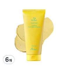 아리얼 더 퍼펙트 호박 클레이 팩 클렌저, 6개, 1개입