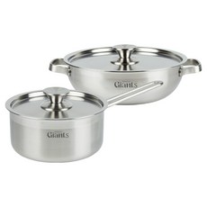 Kitchen-Art 電磁爐 Giant S 鍋具2件組, 1套, 單柄鍋 18cm + 火鍋 24cm, 單一顏色