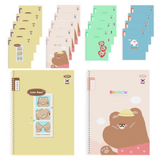 PENPIA 1000 小學線圈8格國語筆記本 通用, 隨機出貨, 20個