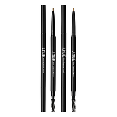 Jmu 纖細眉筆, No.3 Natural Brown, 2支